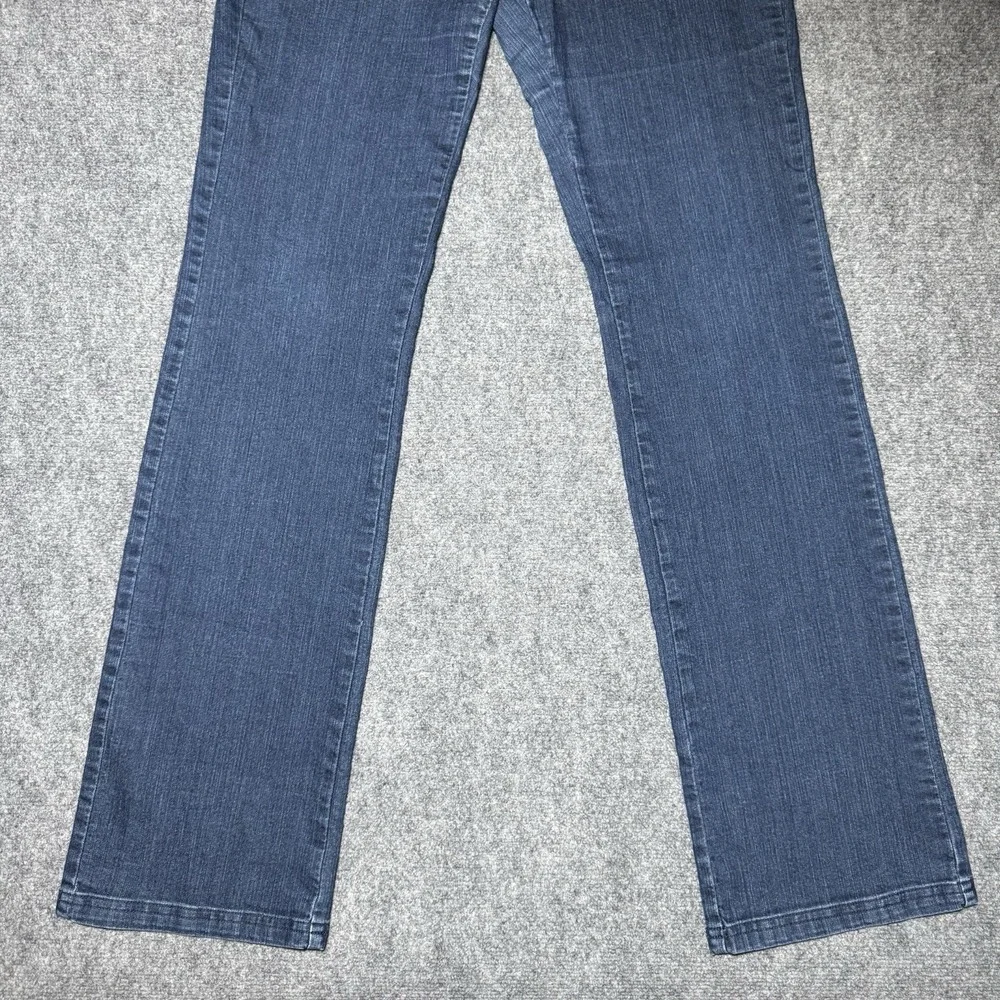 PrAna Jeans Women 10/30 Tall Inseam Blue Mid Rise Straight Organic Cotton Blend